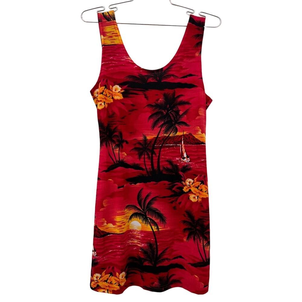 VTG Hawaiian print mini dress